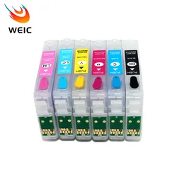 81 81N T0811-T0816 Refillable Ink Cartridge for Epson Stylus Photo R270 R390 RX590 R295 RX690 RX610 RX615 R290 1410 Printer