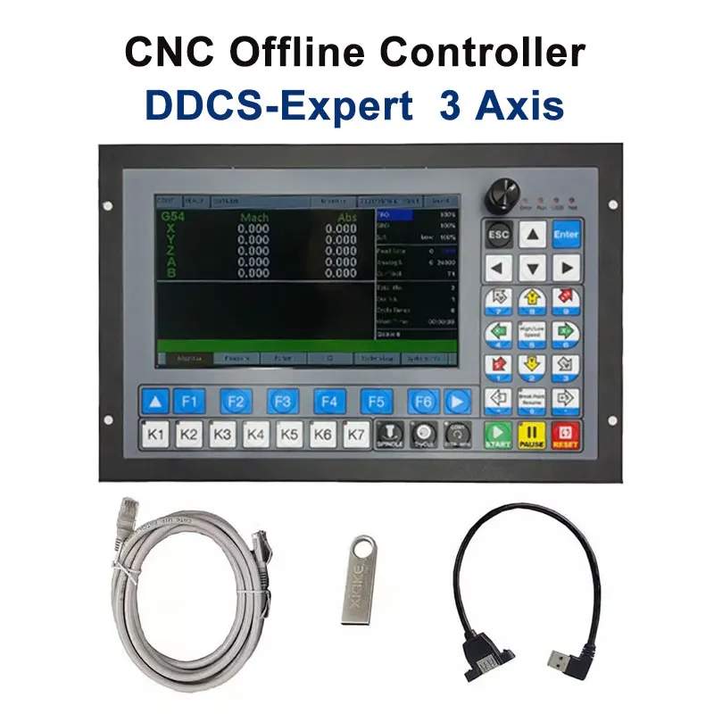 모션 오프라인 CNC 컨트롤러 DDCS Expert M350 3축 4축 5축 M3K 확장 키보드 포함 CNC 드릴링 밀링 머신용
