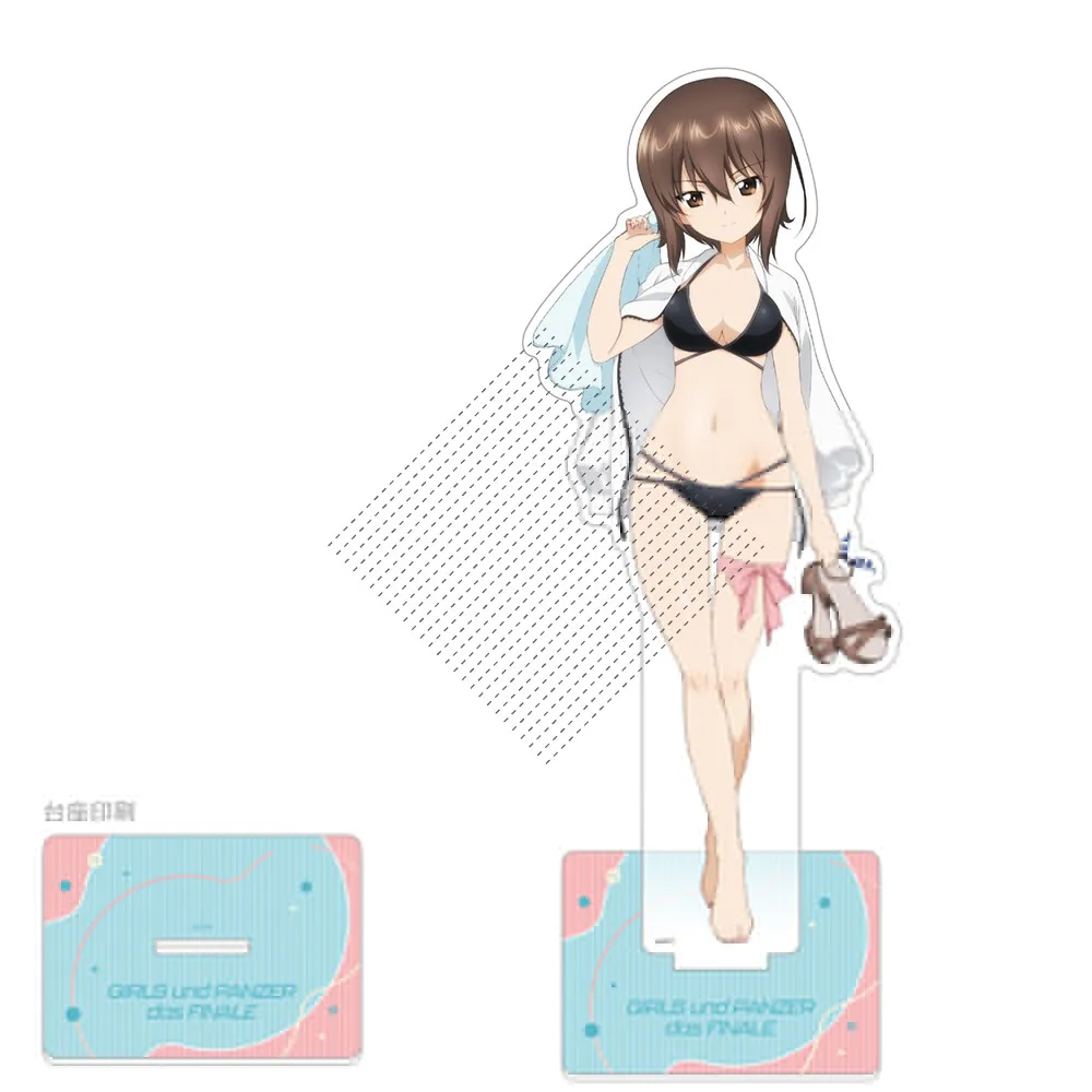 لعبة Nishi Kinuyo Darjeeling Nishizumi Miho Maho Kathowa Anchovy أكريليك حامل الشكل دمية أنيمي المفاتيح تأثيري لعبة هدية #2