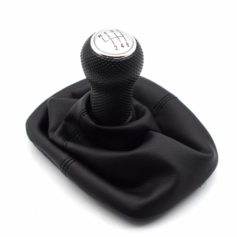 5 6 Speed 12 23mm Car Leather Gear Shift Knob Gaiter Boot Cover Lever MT Fit for Volkswagen VW MK4 Golf 4 IV GTI R32 Jetta Bora