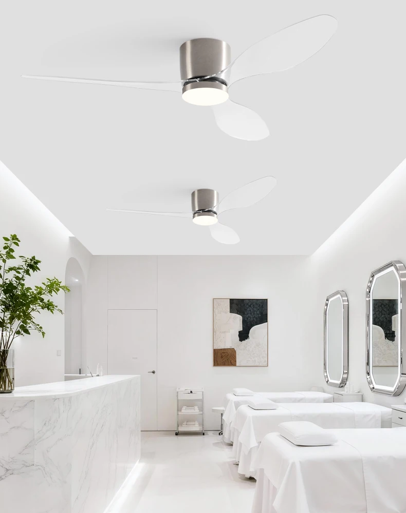 42/52-Inch Ceiling Fan with Transparent Blades and Remote — detail 1