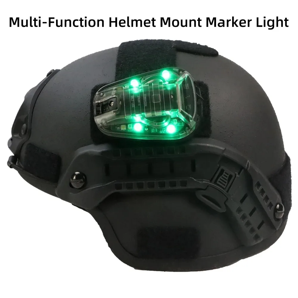 Tactical STAR6 Gen3 Helmet Light LED IR Strobe Signal Light IFF Survival Flash Lamp Waterproof Outdoor Hunting Helmet Flashlight