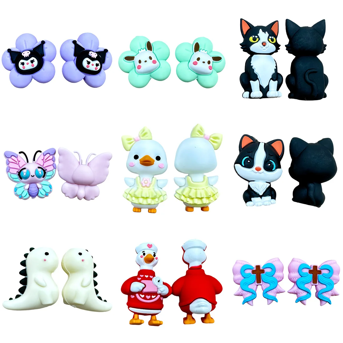 

10PCS 3D Silicone Beads BPA-free Silicone Animals Beads FOR Handmade DIY Pen Jewelry Pendant Wholesale Accessories Gifts