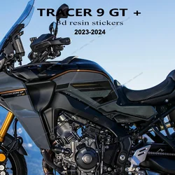 For Tracer 9 GT+ 2023 - 2024 3D Epoxy Resin Sticker Protection Kit Tank Pad Knee Guard Protection Decal