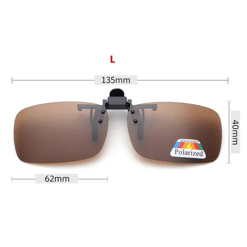 4-kleuren grijze lenzen gepolariseerde zonnebril clip-on opklapbare UV-380 rijden vissen nachtkijker clips