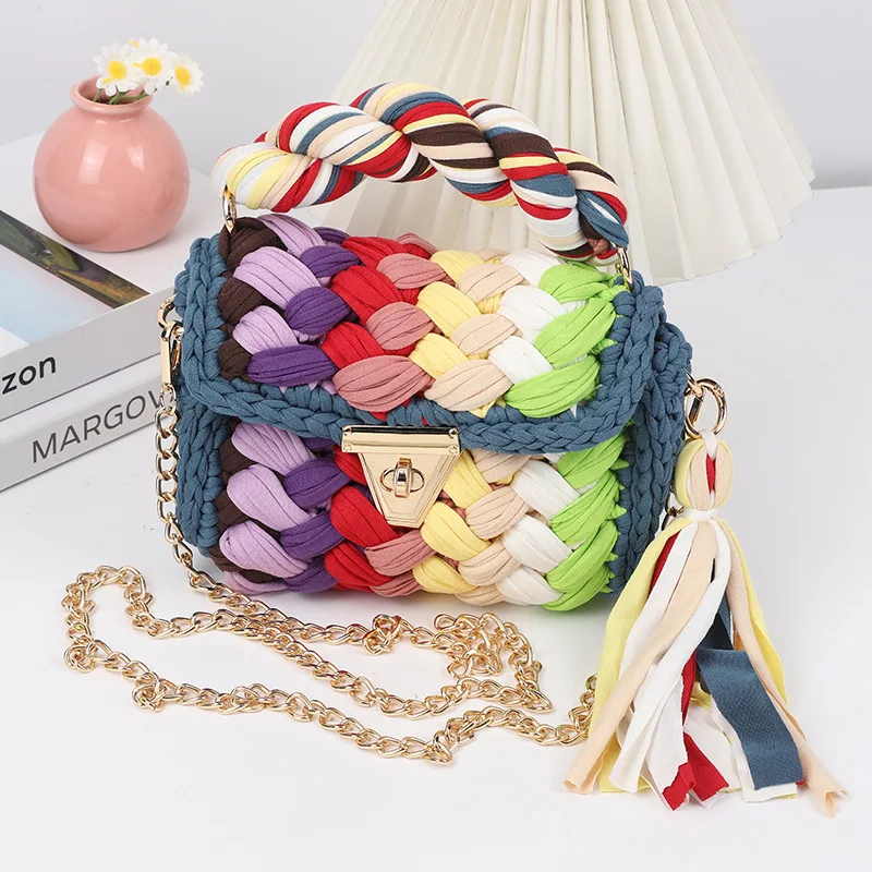 

Evening Clutch Bag for Women, Handmade Crochet Wedding Party Purse, Small Flap Formal Crossbody Handbag Evening Clutch