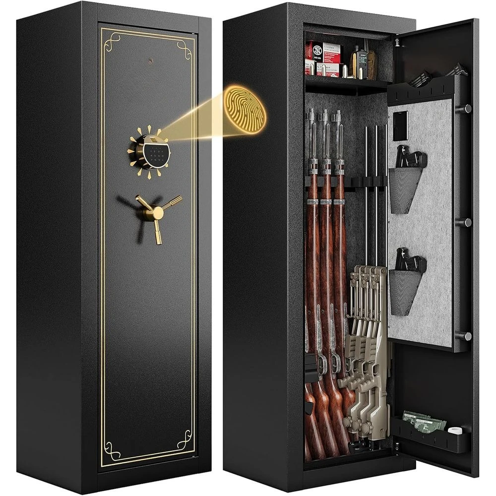 15 Gun Sae Assembled - ingerprint Biometric Gun Sae or Riles and Pistols, Long Rile Sae Large Gun Cabinet or Shotguns with Digit