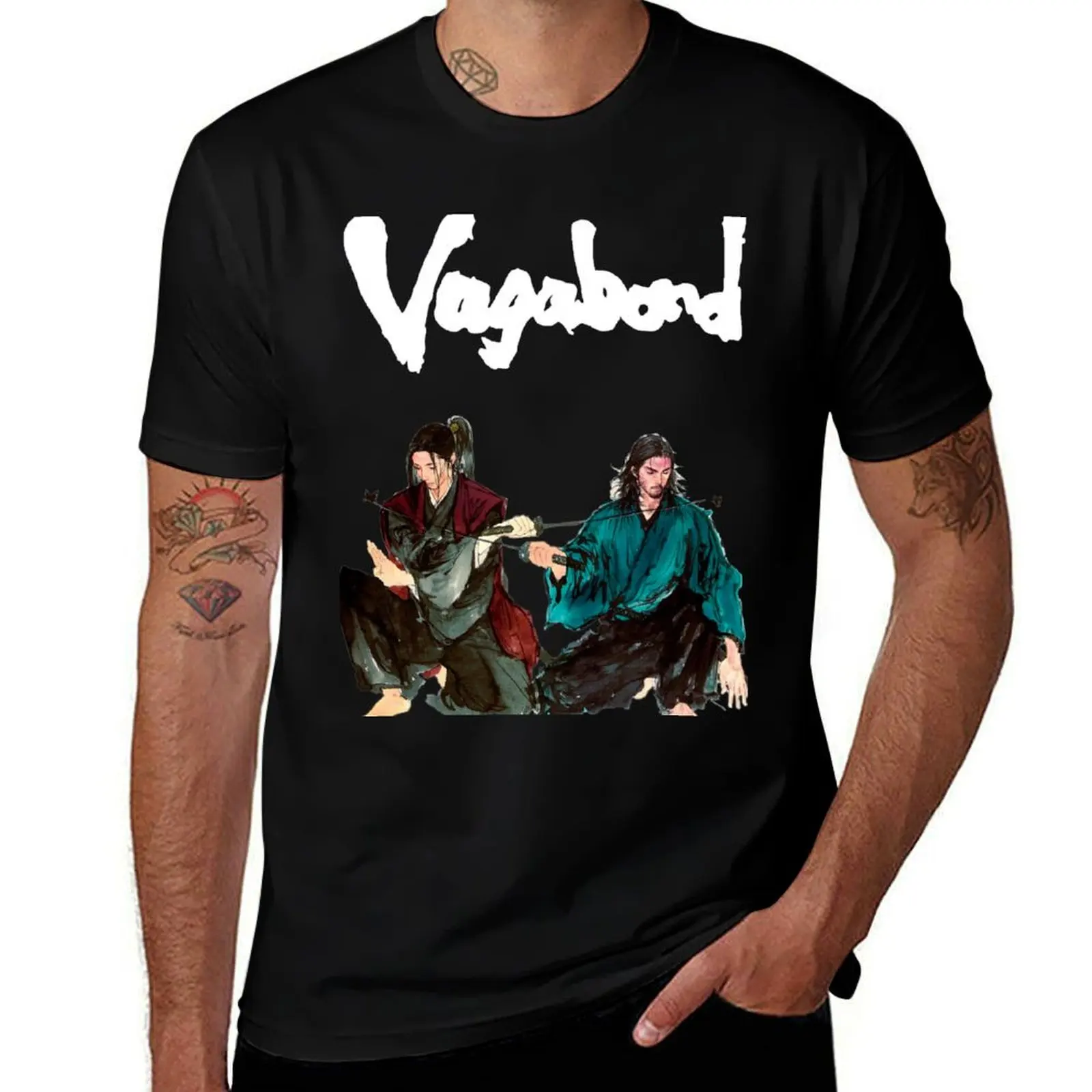 

VAGABOND Musashi and Kojiro T-Shirt t shirt personalised man t shirt summer t shirts for man graphic tees T-Shirt