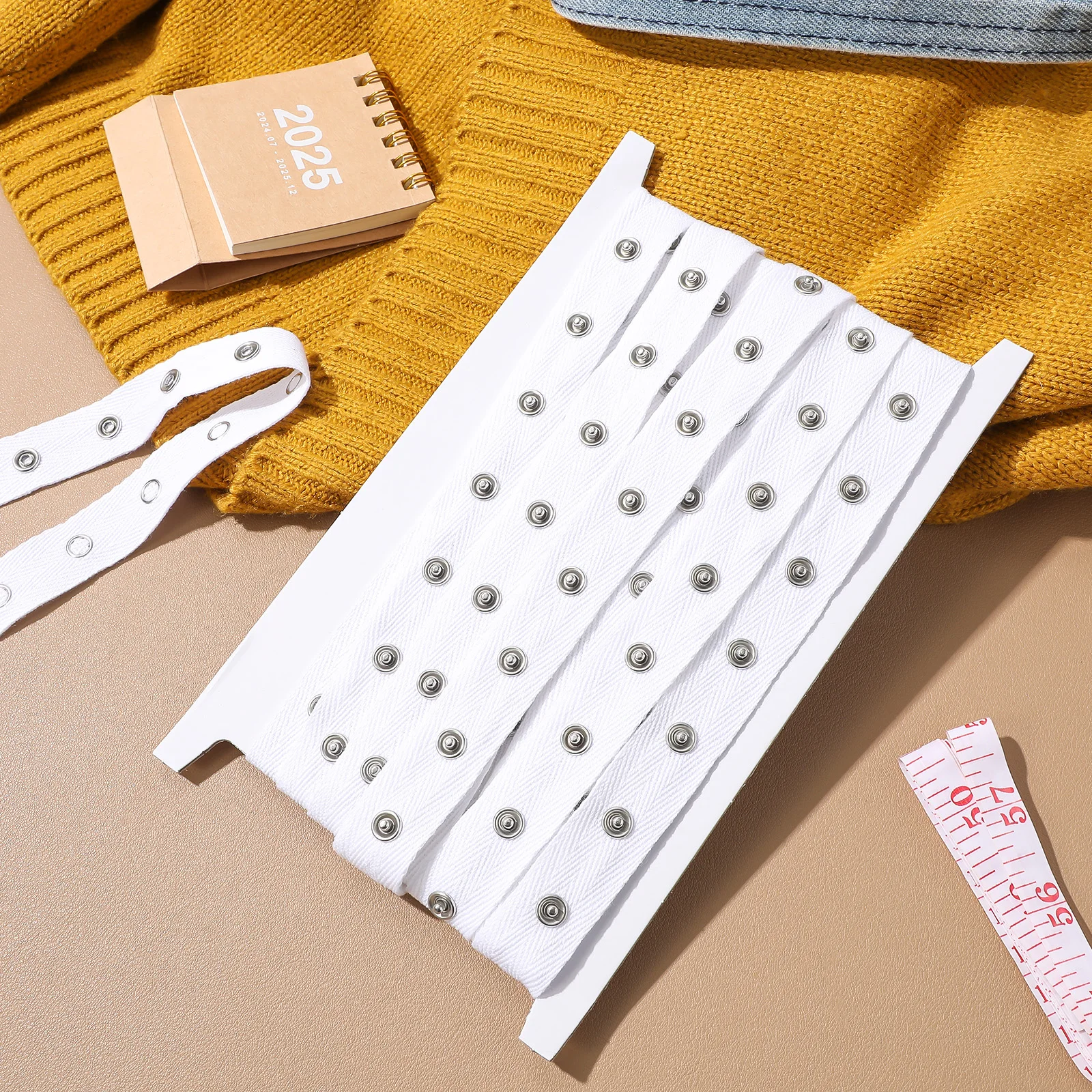 

1Set Snap Button Tape for Clothing 5 Yards Sew on Snaps Fastener Strip for Fabric Craft Garment Jacket Curtain Cushion Bag Trim