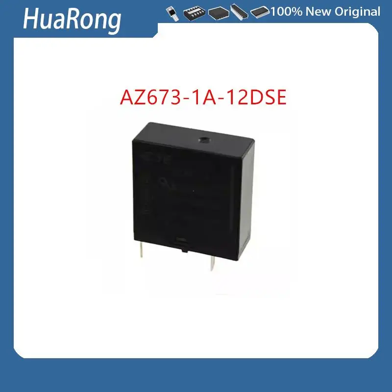 5Pcs/Lot AZ673-1A-12DSE 12VDC   10A 250VAC  12V 4PIN