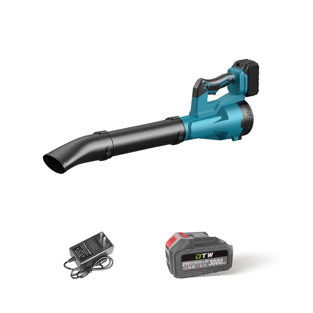 A6-0005 منفاخ فراغ أداة التعبئة حديقة سيارة الغبار سنو ليف منفاخ مروحة 21 فولت بطارية فرش المحمولة اللاسلكي منفاخ