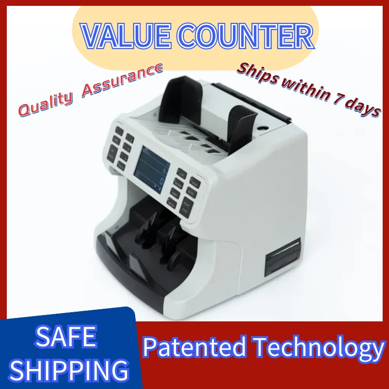 Huaen Mix Value Money Counter Machine Bill Counter Multi Currency WL/IMG/IR/MG/UV detection with Built-in printer for Buiness