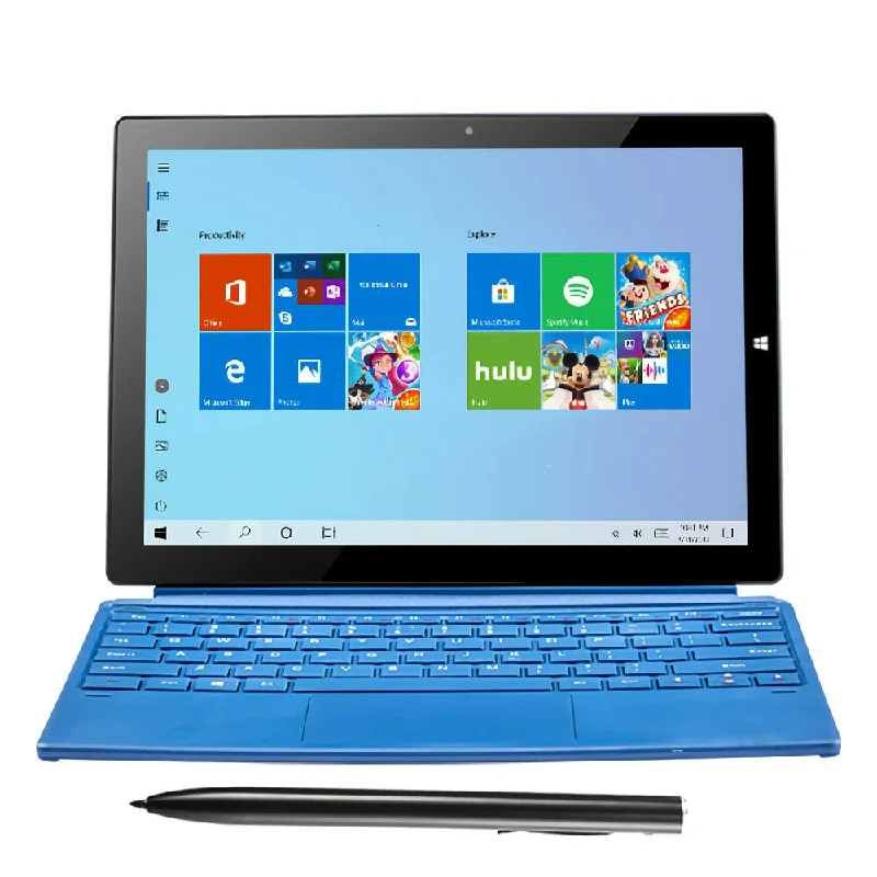 Wholesale 2in1 tablet pc 12.3inch  Windows10 Tablet 8GB 256GB 4G LTE Tablet PC With keyboard and pen for chrismas gift
