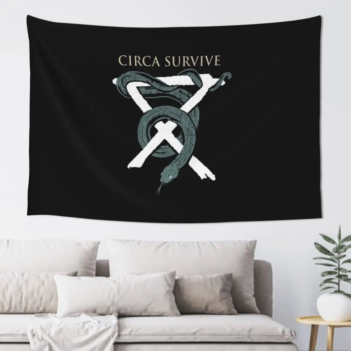 Circa Survive - Graphic Design Shirt Tapestry Wall Coverings Korean Room Decor Wall Hanging Decor Wall Decor Hanging Tapestry