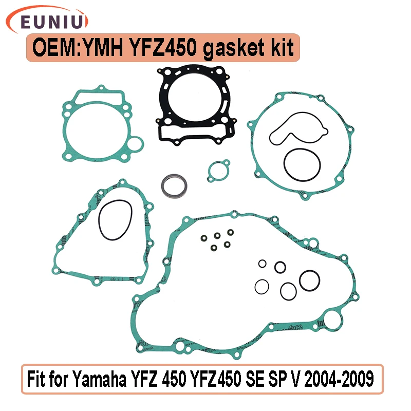 

Комплект прокладок подходит для YMH YFZ 450 YFZ 450 YFZ 450SE YFZ 450 SP YFZ 450V 2004-2009 гг.
