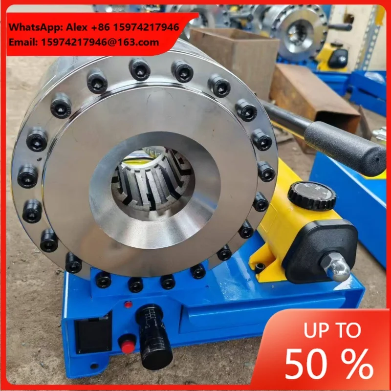Manual Hydraulic Hose Crimping Machine, Portable Hand Operated Pipe Crimper For 1/4 To 1 Hydraulic Hose
