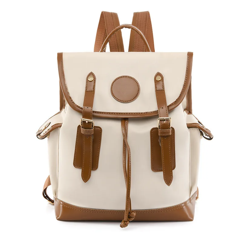 Women Casual Backpack PU School Backpack For Teenager Girls Travel Backpack Vintage Magnetic Buckle Fashion Shoulder Bags