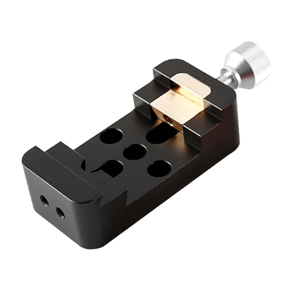 Aluminum Dovetail Mounting Base Clamp for Equatorial Mount of Astronomical Telescopes Featuring Secure Double Bolt Installation