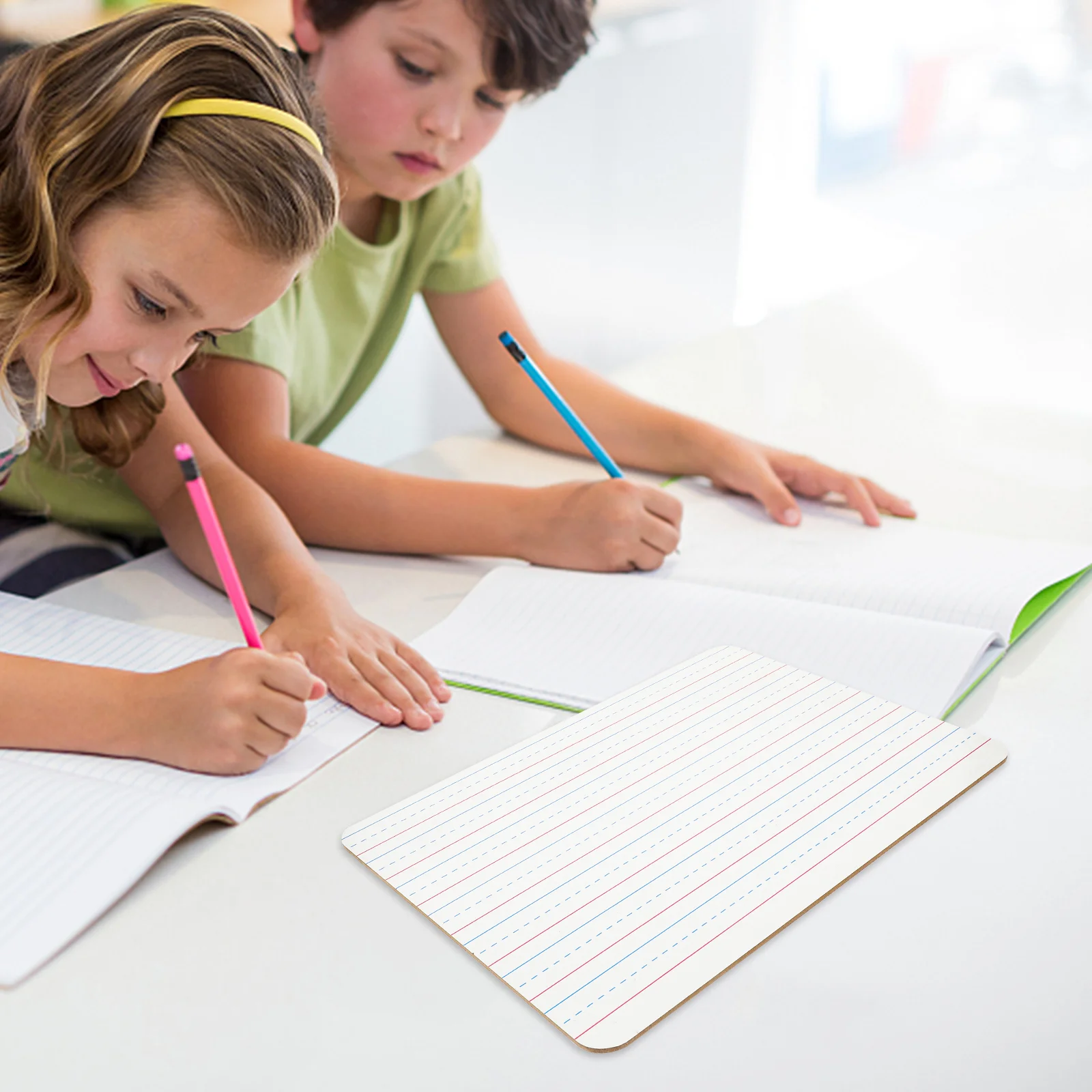 Whiteboard Droog uitwisbaar Gelinieerd Dubbelzijdig Flip (zwarte rand) Kantoor Magnetische kleine houten klasborden voor