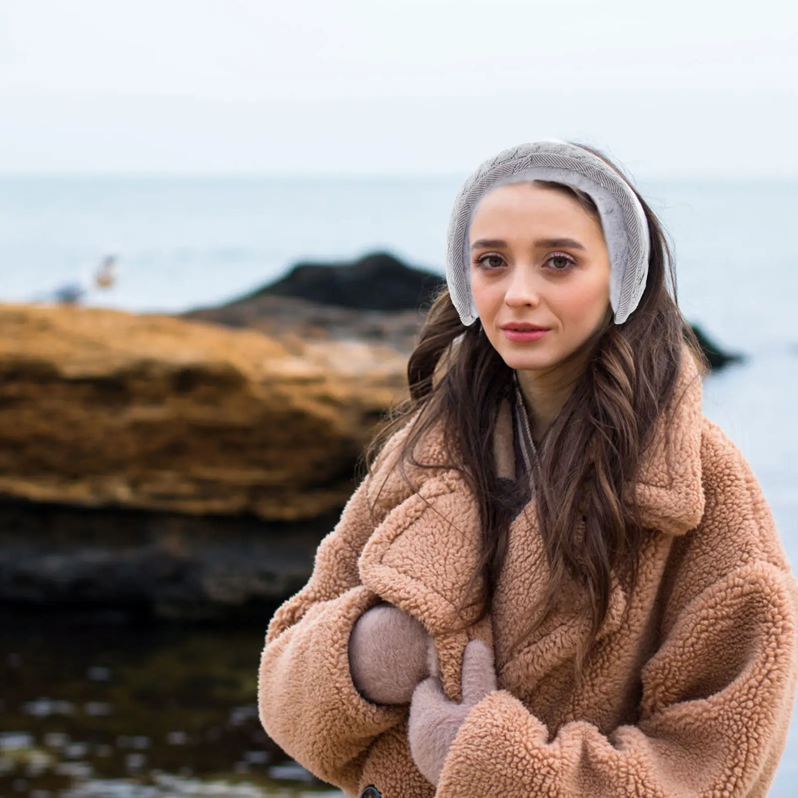 

1 шт. Теплые хлопковые вязаные наушники для защиты от холода зимой, унисекс, для активного отдыха, катания на лыжах и сноуборде, удобные, простые