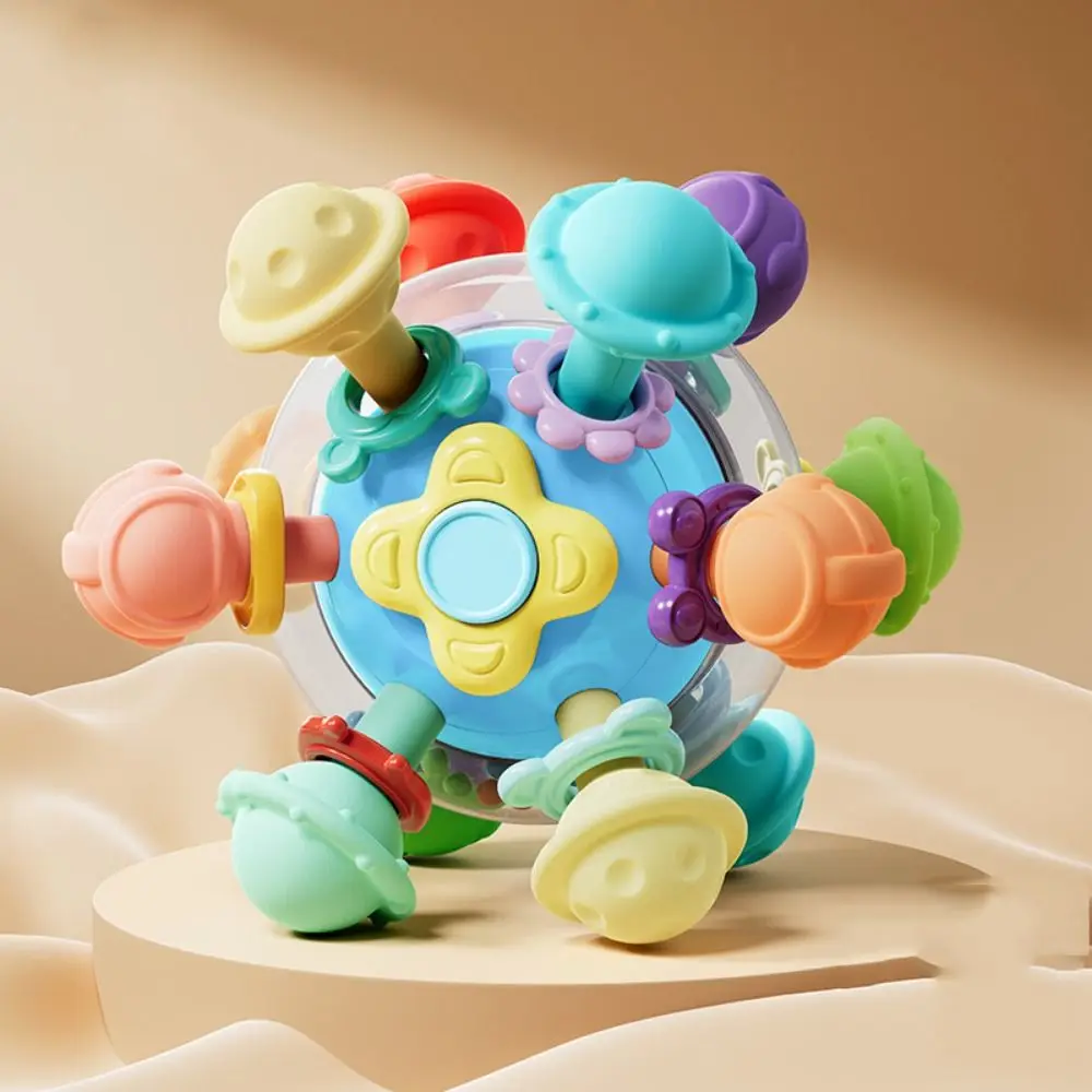 Food Grade Baby Rattles Toys BPA Free Lead Free Multi-Sensory Baby Easy To Clean Safety Sensory Chew Toys
