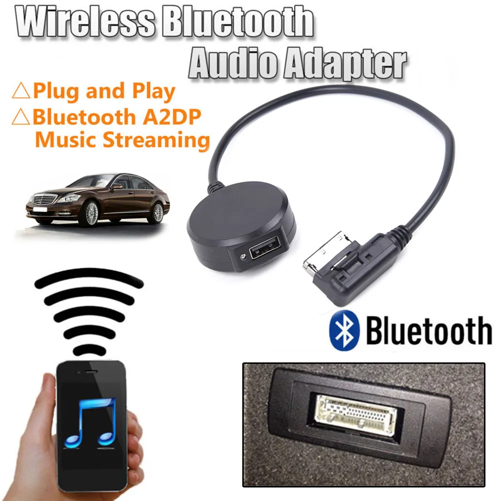 

Bluetooth Aux Adapter Wireless Car Receiver Dongle USB Music AUX Audio Cable For Mercedes Benz MMI Bluetooth Music Adapter