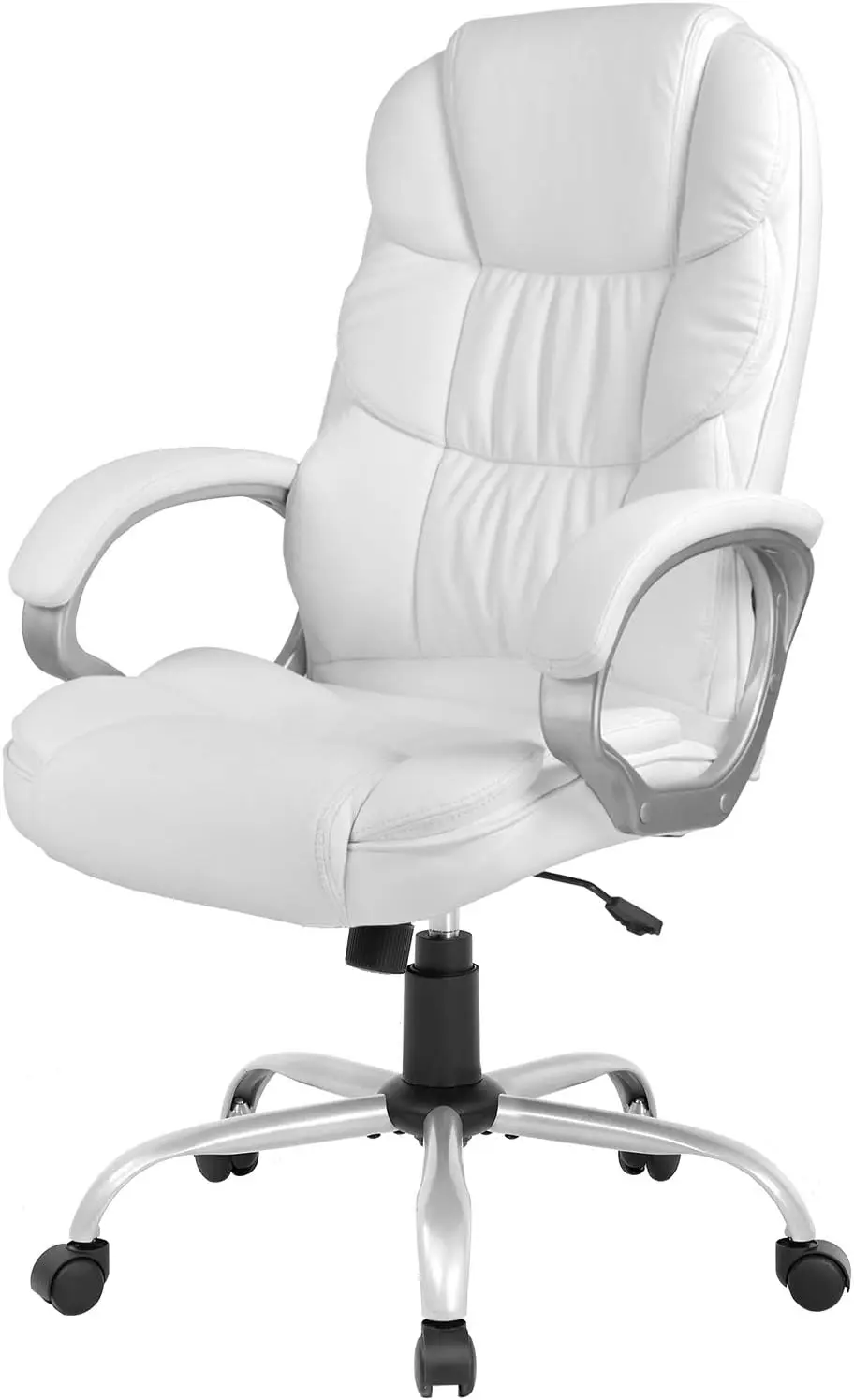 

Office Chair Computer High Back Adjustable Ergonomic Desk Chair Executive PU Leather Swivel Task Chair with Armrests Lumbar