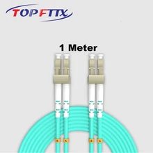 50PCS Telecom Grade 1Meter LC/UPC-LC/UPC Duplex 2.0mm Fiber Optic Patch Cord SM/OM2/OM3/OM4/OM5 Fiber Optic Patch Cord IL≤0.2dB