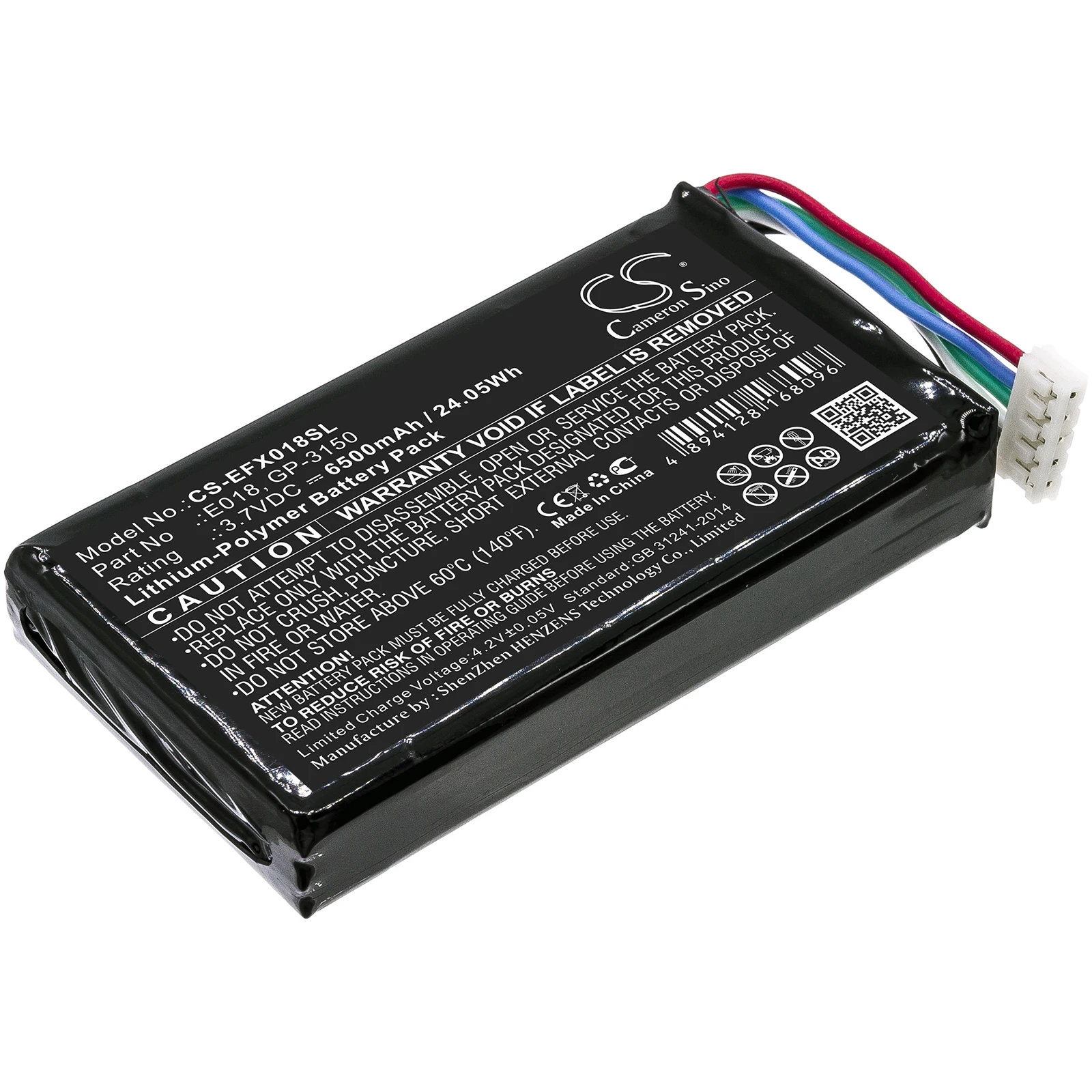 Cameron Sino 3.7V 6500mAh Battery Colombina E018 GP-3150 for EXFO OX1 Optical Fiber Multimeter, OX1 Optical Explorer +TOOL