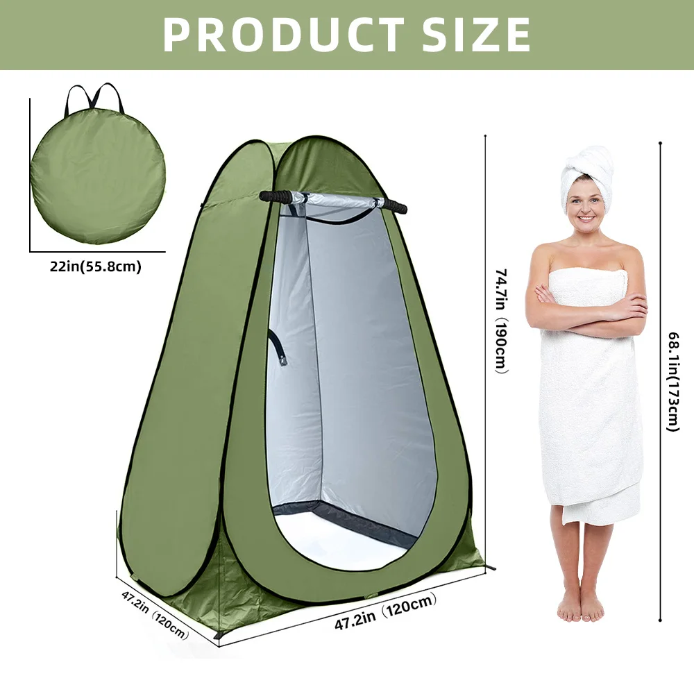 Stand Up Tents for Camping  Spacious and Portable Privacy Shelter for Outdoor Toilet Use Quick Showers and Changing Clothes