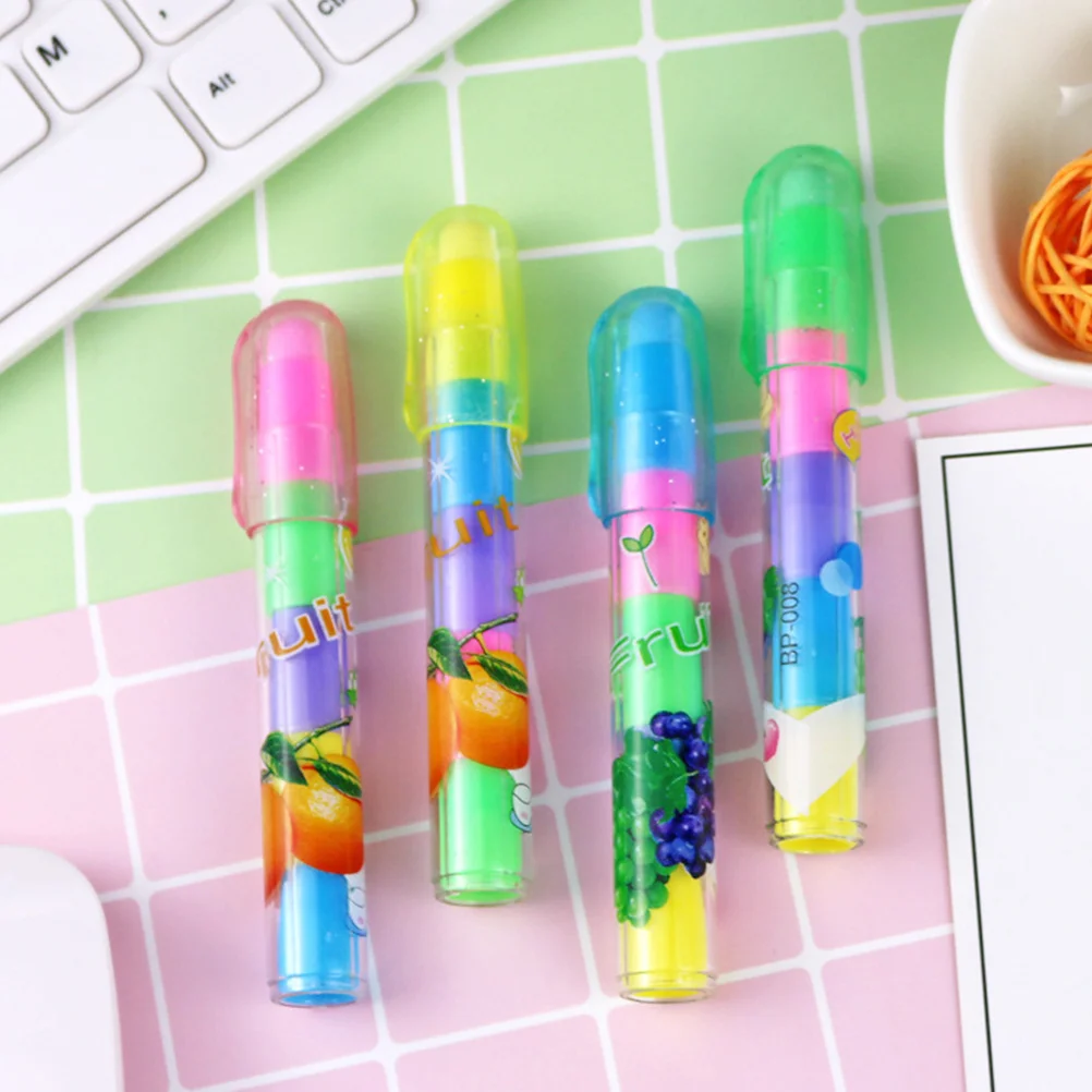 

36pcs Fruit For Cute Portable Drawing Erasers Bulk Mini Kawaii Stationery Classroom Party Favors Student Prizes Small