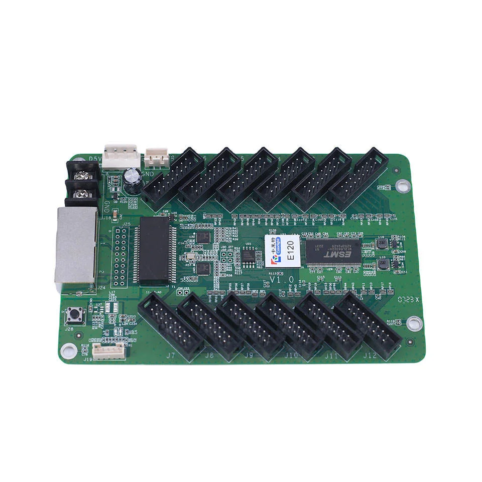 Colorlight E120 E80 LED Receiver Card for LED Full-Color Rental Events and LED Fixed Advertising Receives data from LED modules