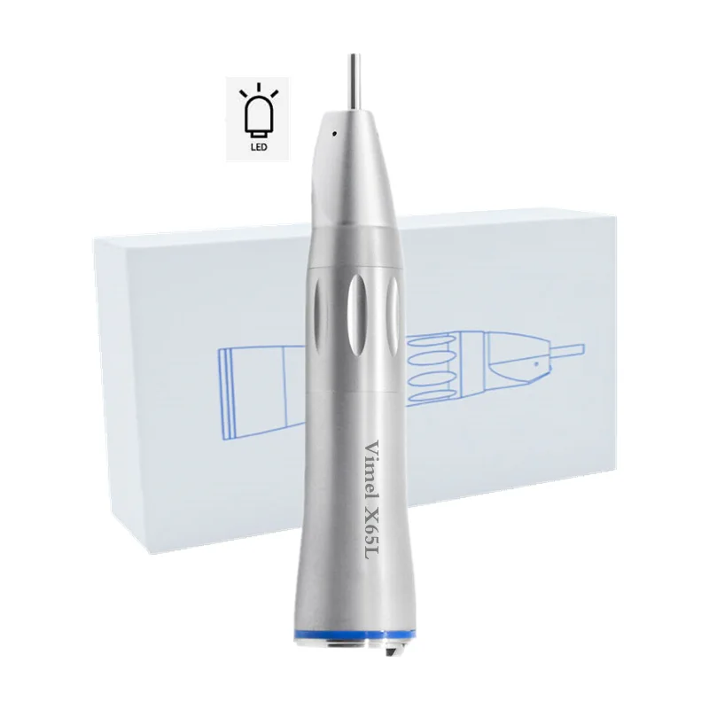 Dentals 1:1 Drive Inner Water Straight Handpiece With Optical Fiber Straight Nose Cone Implants Surgery Dentist Tools