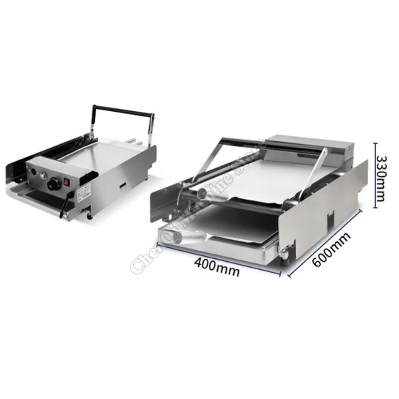 Bak Burger Machine Biefstuk Commerciële Elektrische Hamburger Embryo Bakoven Broodgrill Dubbele Lagen Sandwich Broodrooster