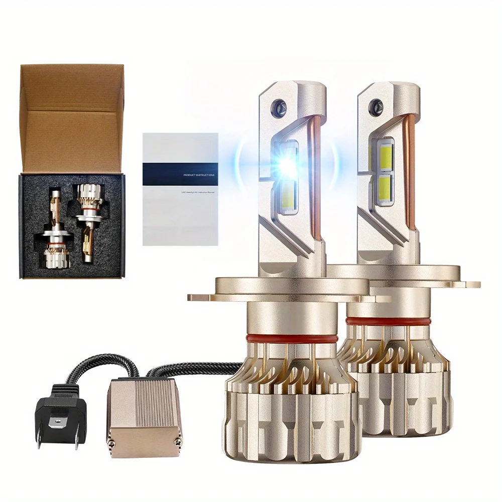 

H4/9003/HB2 LED Headlight Bulbs 110W 6500K ‎‎28000LM White Dual-function 2Pcs for Chevrolet/Ford/GMC/BMV/Dodge/Honda/Nissan/Jeep