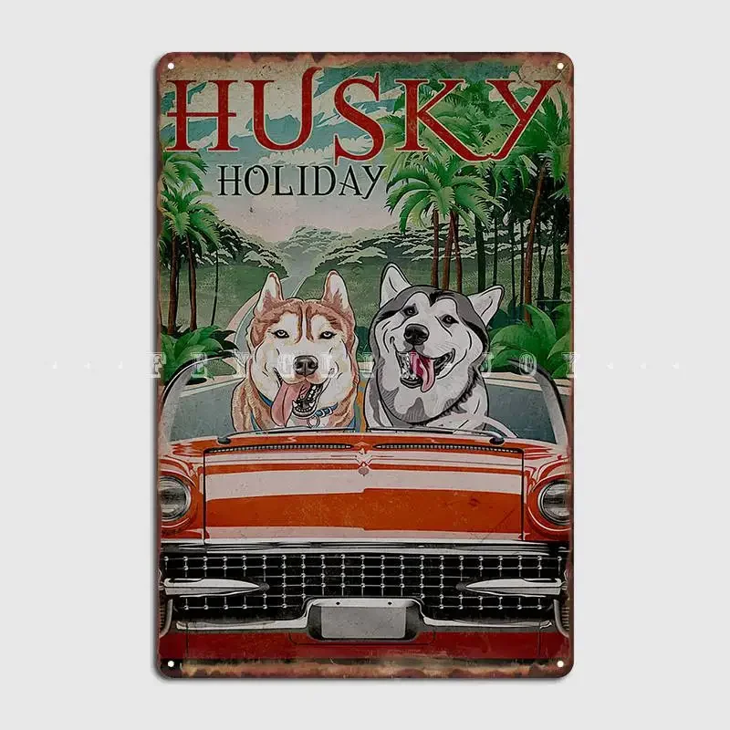 Husky Metal Plaque Poster Club Party Party Retro Garage Decoration Tin Sign Poster