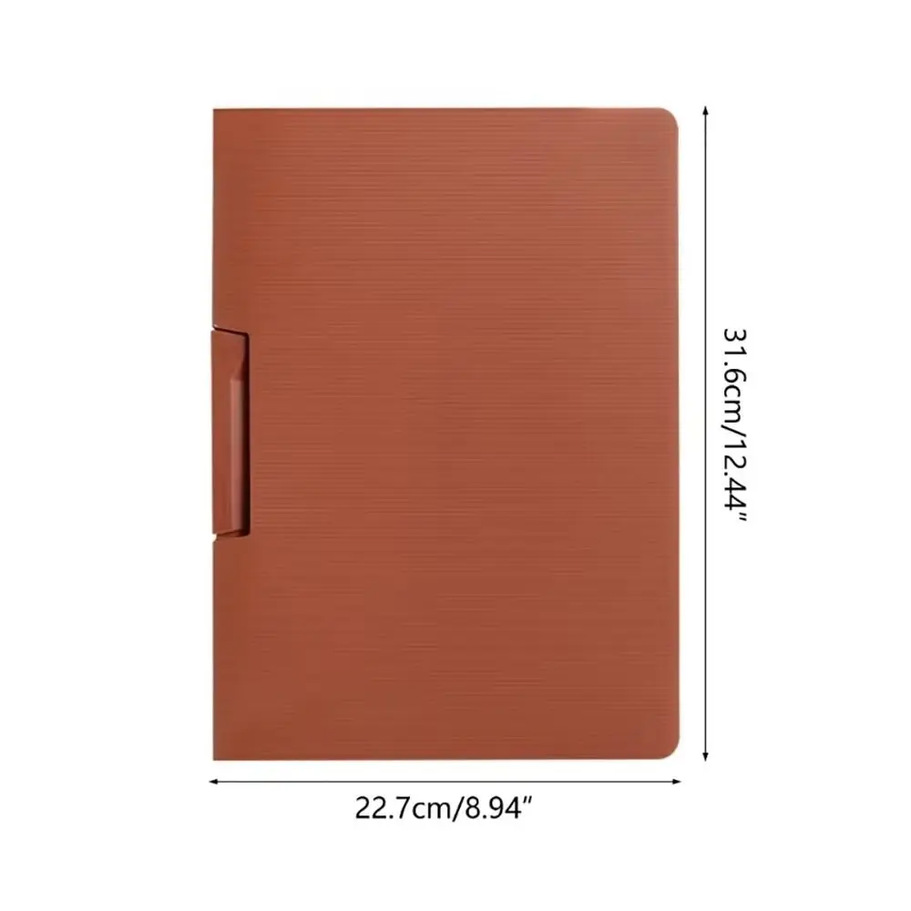 Pasta A4 com braçadeira de papel removível Translucency Notepad Board, papelão pendurado, teste do estudante, documento, saco de arquivo, 1pc