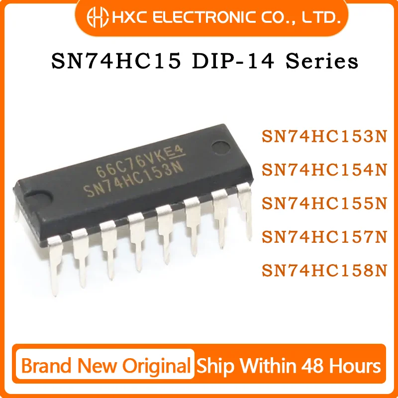 100PCS SN74HC153N SN74HC154N SN74HC155N SN74HC157N SN74HC158N DIP 74HC153 74HC154 74HC155 74HC157 74HC158 DIP New original