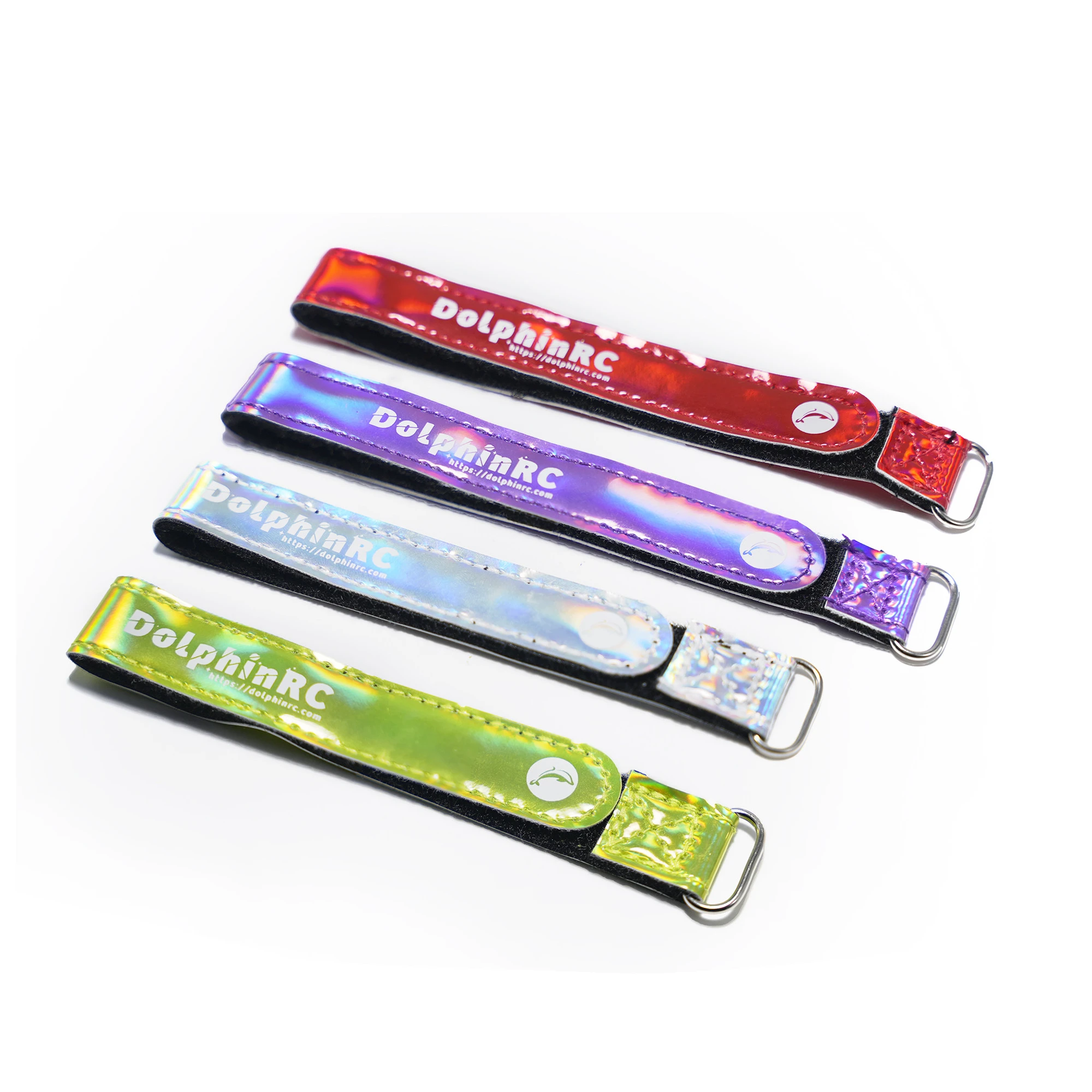 2PCS DolphinRC FPV Battery Strap 20x250mm 20x300mm Non-slip Reflective Strap For 5 inch FPV Frame Kit