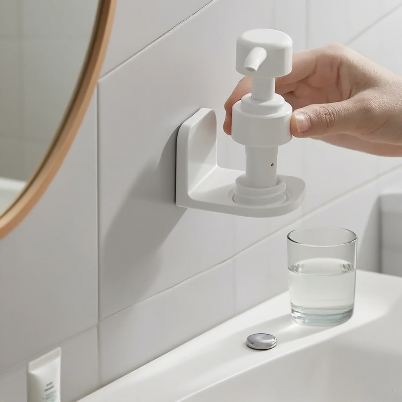 2PCS Badezimmer Wand Dusche Gel Lagerung Clip Selbst-Kleber Hand Sanitizer Shampoo Lagerung Aufhänger Wand Lagerung Rack
