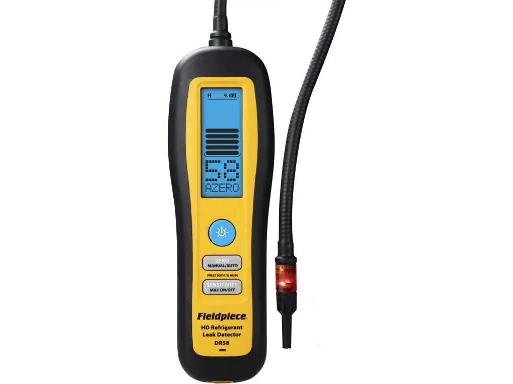 

Heated Diode Refrigerant Leak Detector, Battery Powered