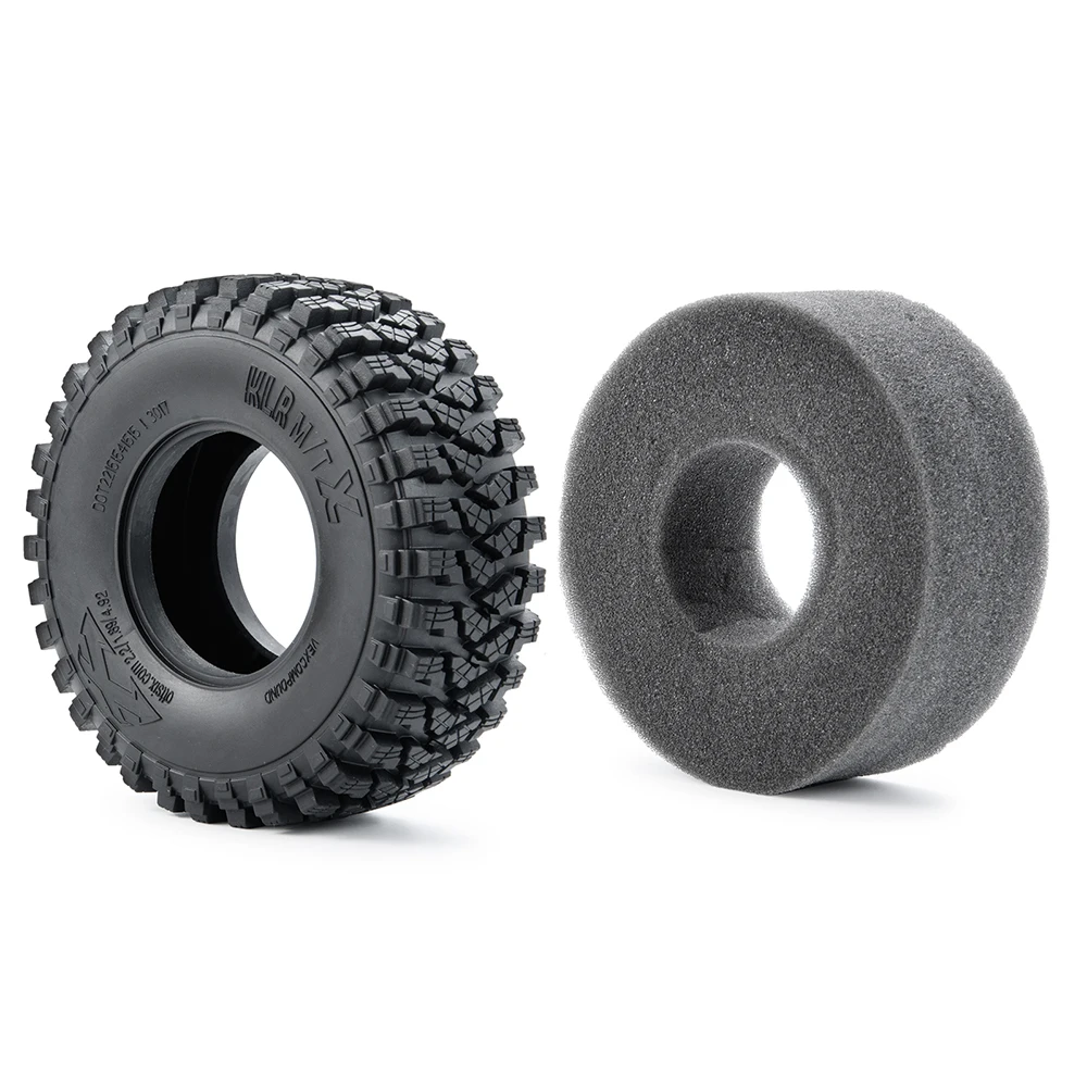 AXSPEED 1/4Pcs 2.2inch Beadlock 125mm Soft Rubber Wheel Tires Tyres for Axial Wraith TRX-4 1/10 RC Crawler Car Truck Model Parts