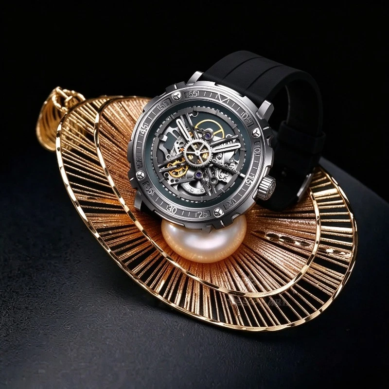 WXK1992 Magician Mechanical Watch Double-sided Hollow One Watch Three-Shell Men's Watch