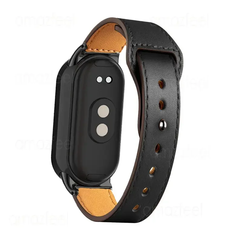 Correa para Mi Band 9 Smartband correa de reloj de cuero para xiaomi band 8 pulsera Correa para xiaomi mi band 9 pulsera miband 8 cinturón