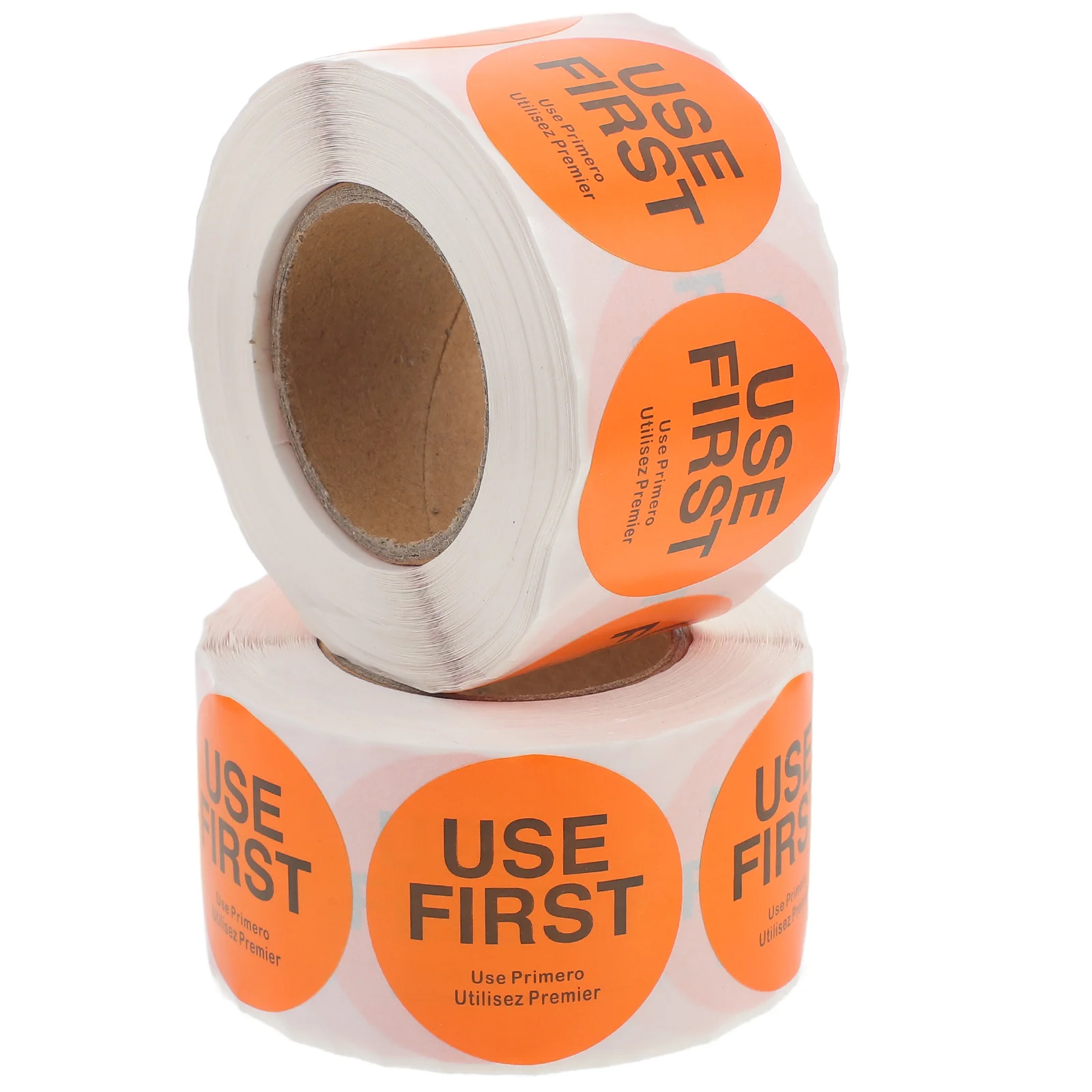 

2 Rolls Use Priority Tags Home Food Stickers Label for Shop First Self-adhesive Signs Labels Circle