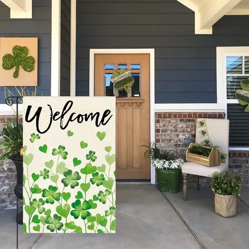AVOIN colorlife St Patricks Day Welcome Garden Size-12 x 18