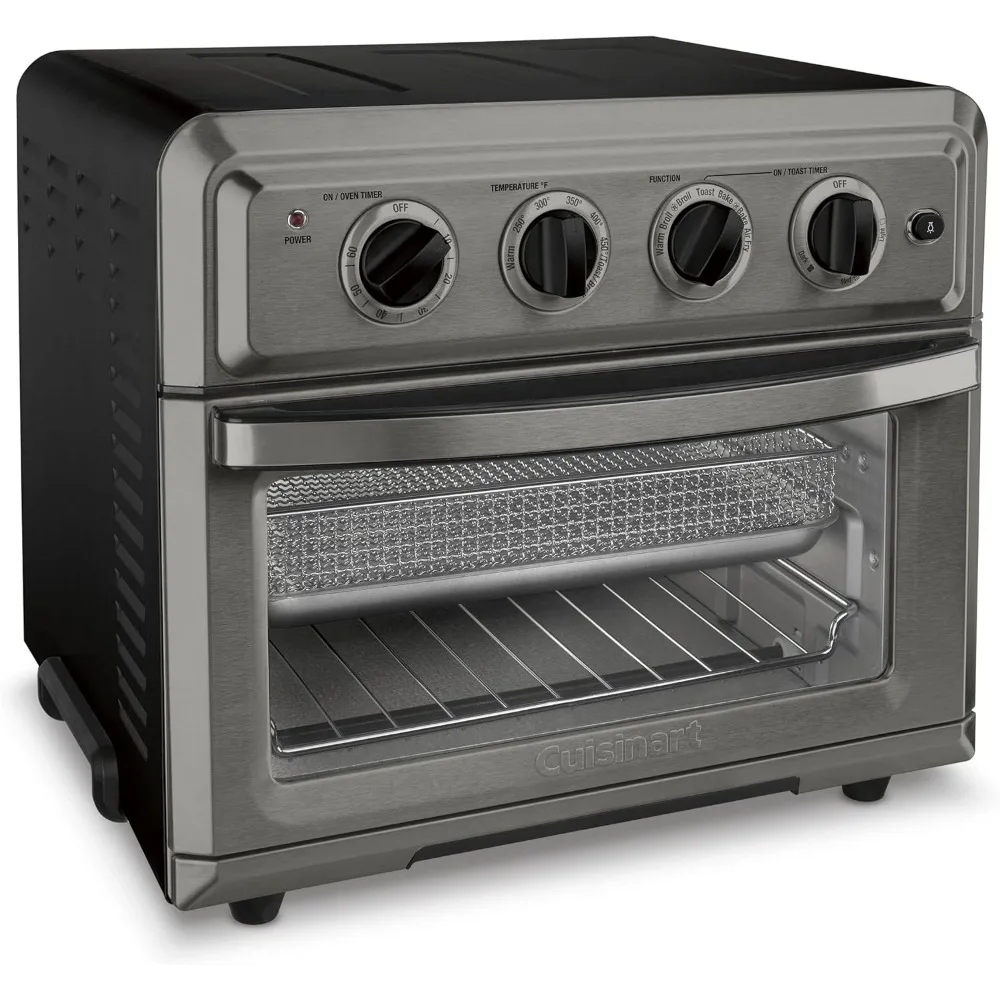 TOA-60BKS Convection AirFryer Toaster Oven, Premium 1800-Watt Oven with 7-in-1 Functions and Wide Temperature Range