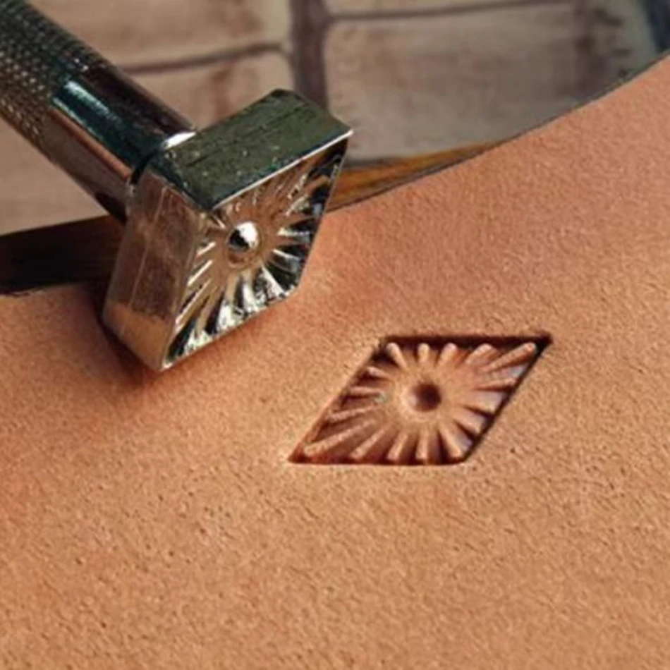 

Leathercraft tools and hardware, precision steel engraving and embossing tools, decorative geometric patterns.