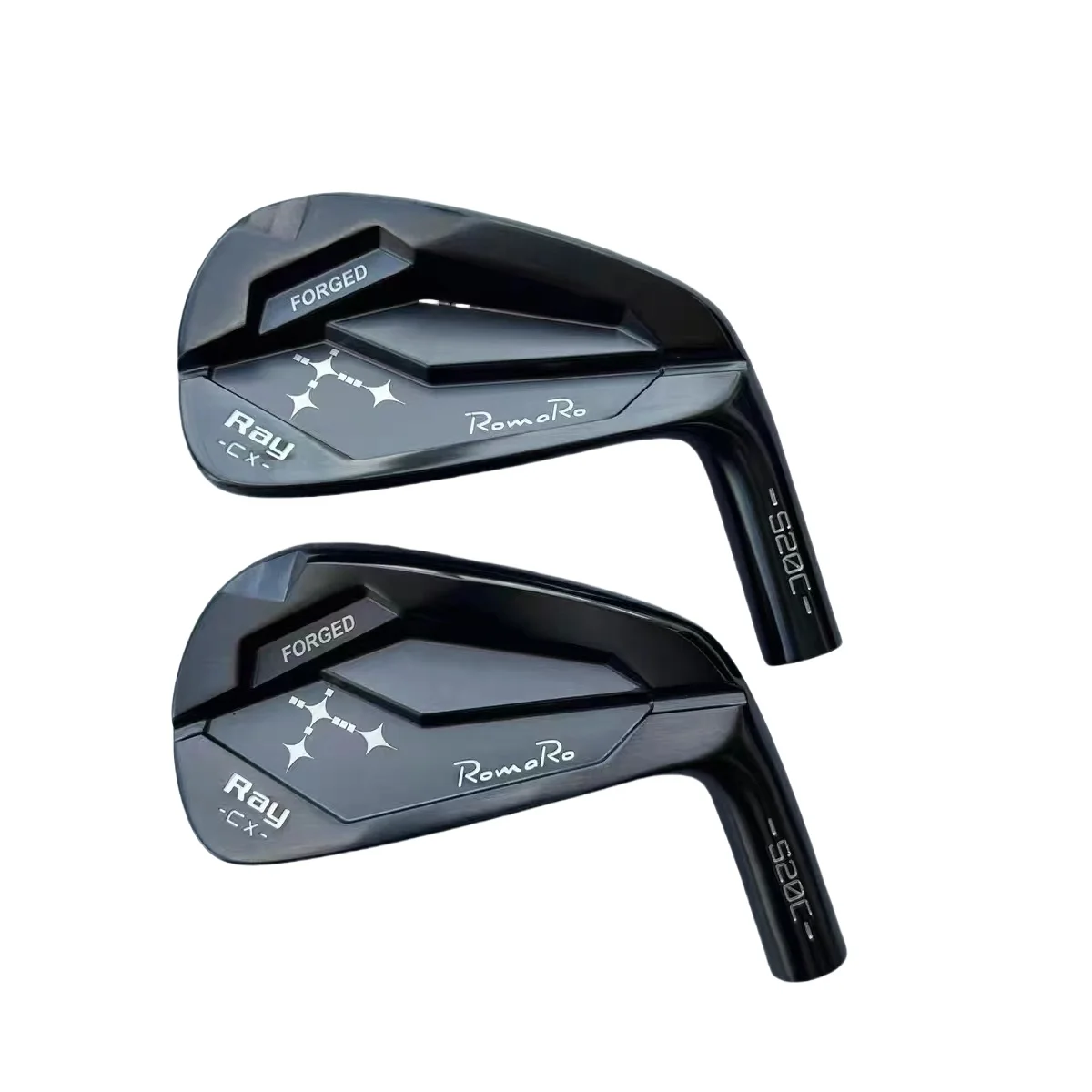 Men golf iron Original CNC FORGED iron black RomaRo Ray CX-FORGED irons set ( 4 5 6 7 8 9 P )steel shaft golf clubs