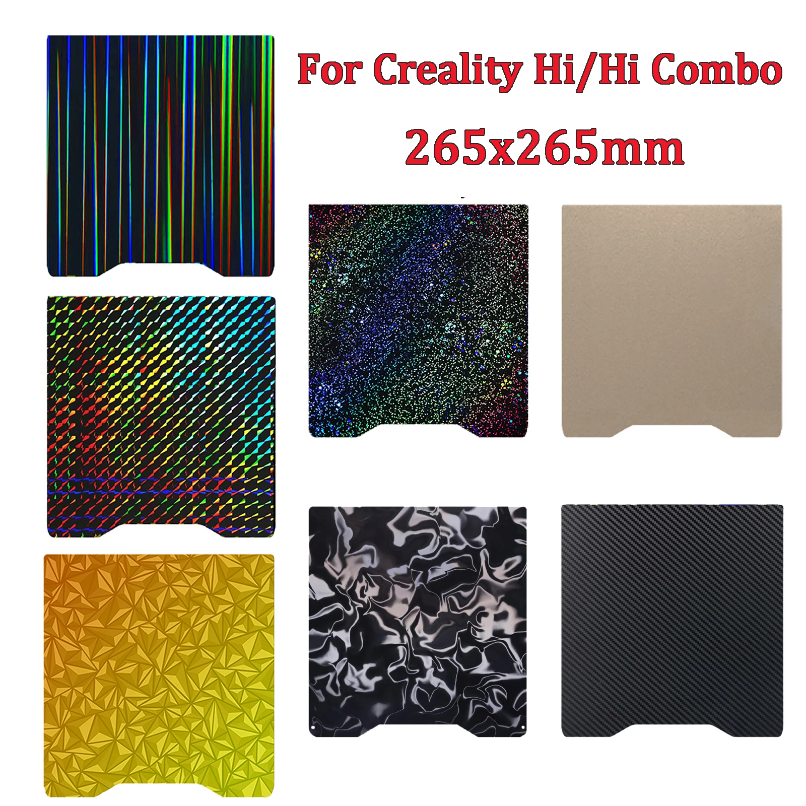 

For Creality Hi Build Plate Double Sided PEO PET PEI Heat Bed Spring Steel Sheet For Creality Hi Combo 3D Printer Accessories